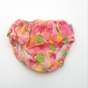 iPlay Fruit Watermelon Pineapple Lime Swim Bottom Ruffle Diaper Cover 12m